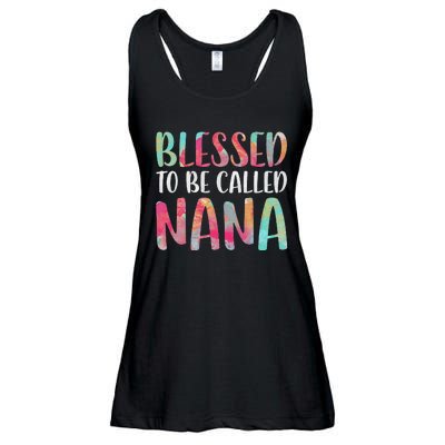 Womens Blessed To Be Called Nana Mother's Day Ladies Essential Flowy Tank