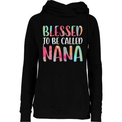 Womens Blessed To Be Called Nana Mother's Day Womens Funnel Neck Pullover Hood