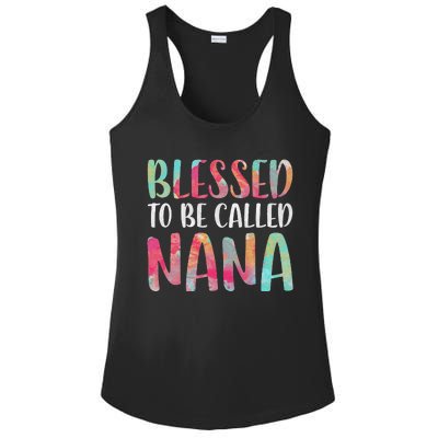 Womens Blessed To Be Called Nana Mother's Day Ladies PosiCharge Competitor Racerback Tank