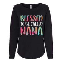 Womens Blessed To Be Called Nana Mother's Day Womens California Wash Sweatshirt