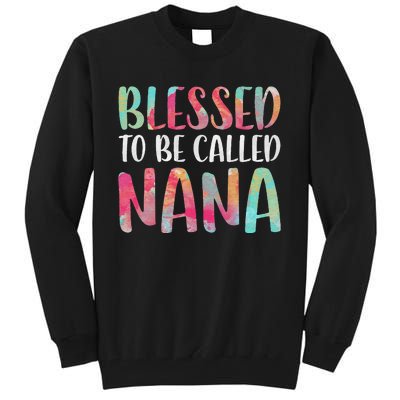 Womens Blessed To Be Called Nana Mother's Day Tall Sweatshirt