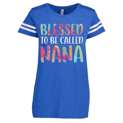 Womens Blessed To Be Called Nana Mother's Day Enza Ladies Jersey Football T-Shirt