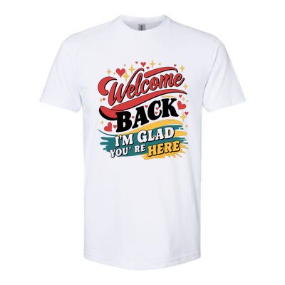 Welcome Back To School Graphic Softstyle CVC T-Shirt