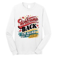 Welcome Back To School Graphic Long Sleeve Shirt