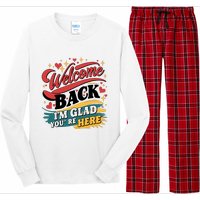 Welcome Back To School Graphic Long Sleeve Pajama Set