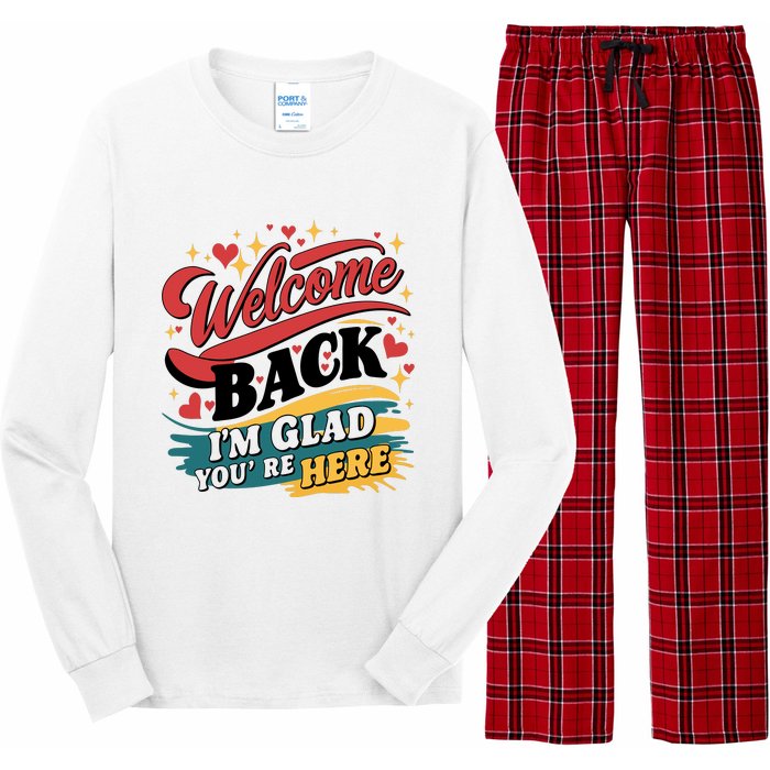 Welcome Back To School Graphic Long Sleeve Pajama Set