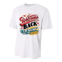 Welcome Back To School Graphic Performance Sprint T-Shirt