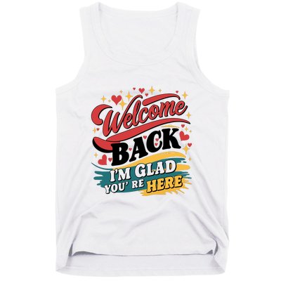 Welcome Back To School Graphic Tank Top