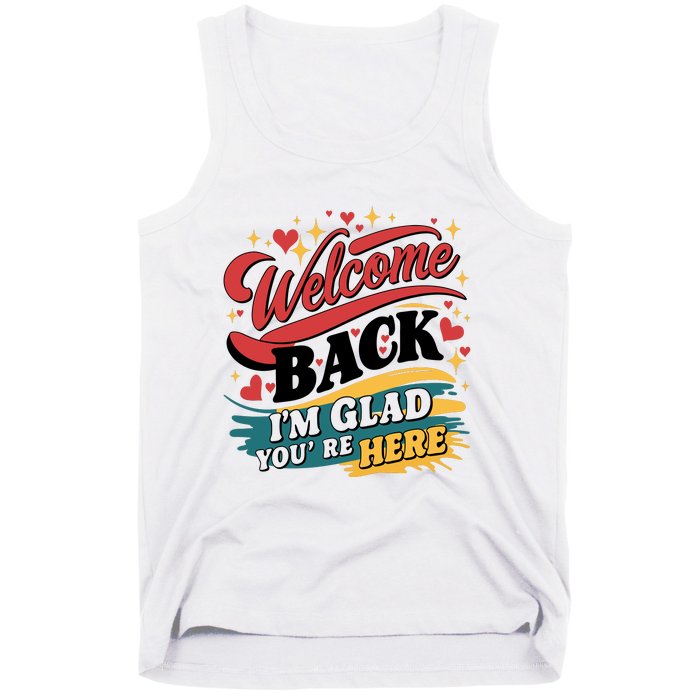 Welcome Back To School Graphic Tank Top