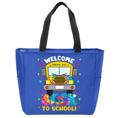 Welcome Back To School Funny Outfit School Bus Driver Zip Tote Bag