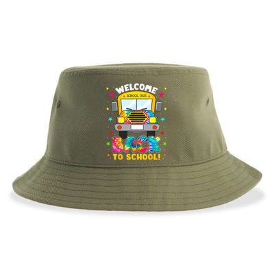 Welcome Back To School Funny Outfit School Bus Driver Sustainable Bucket Hat