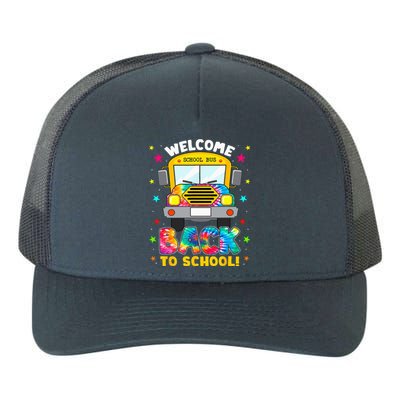 Welcome Back To School Funny Outfit School Bus Driver Yupoong Adult 5-Panel Trucker Hat