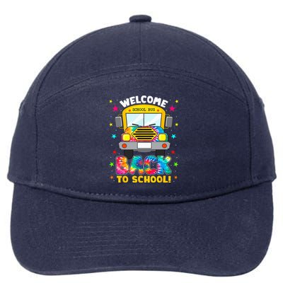 Welcome Back To School Funny Outfit School Bus Driver 7-Panel Snapback Hat