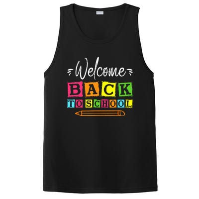 Welcome Back To School First Day Of School Teachers Students PosiCharge Competitor Tank