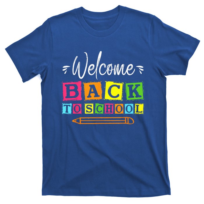 Welcome Back To School First Day Of School Teachers Students T-Shirt