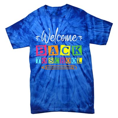 Welcome Back To School First Day Of School Teachers Students Tie-Dye T-Shirt