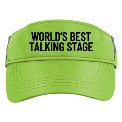 World’s Best Talking Stage Funny Quote Adult Drive Performance Visor