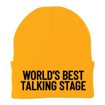 World’s Best Talking Stage Funny Quote Knit Cap Winter Beanie