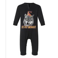 Wolf Birthday Themed Party Wolves Theme Wolf Lover Infant Fleece One Piece