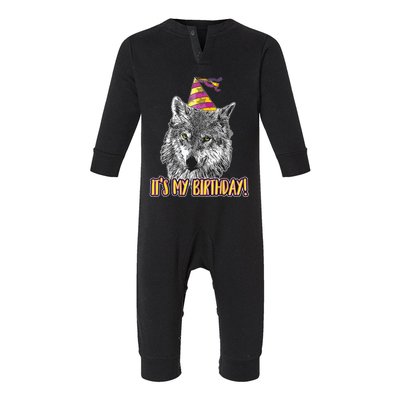 Wolf Birthday Themed Party Wolves Theme Wolf Lover Infant Fleece One Piece