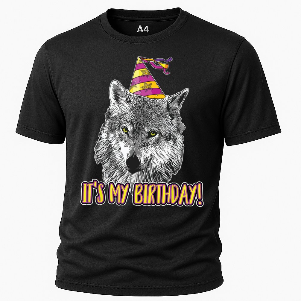 Wolf Birthday Themed Party Wolves Theme Wolf Lover Cooling Performance Crew T-Shirt
