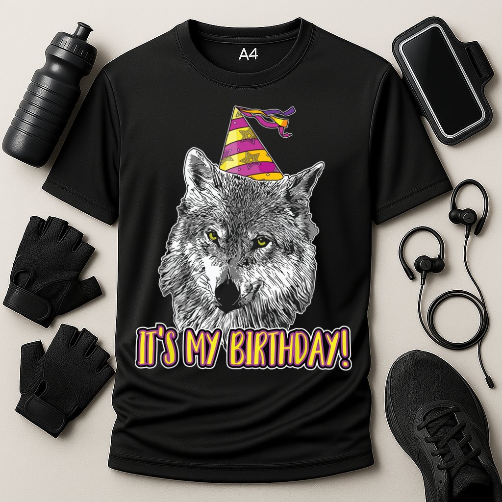 Wolf Birthday Themed Party Wolves Theme Wolf Lover Cooling Performance Crew T-Shirt