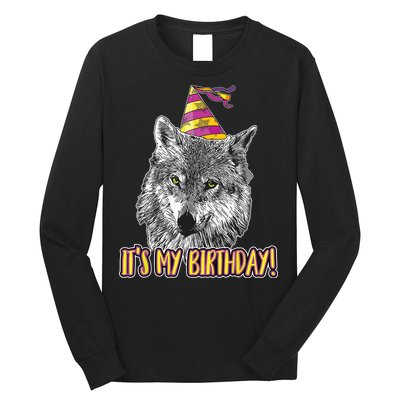 Wolf Birthday Themed Party Wolves Theme Wolf Lover Long Sleeve Shirt