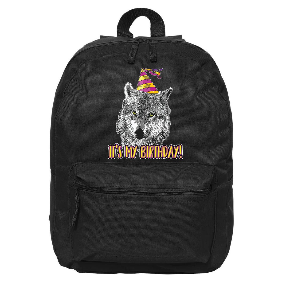 Wolf Birthday Themed Party Wolves Theme Wolf Lover 16 in Basic Backpack