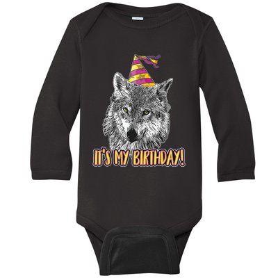 Wolf Birthday Themed Party Wolves Theme Wolf Lover Baby Long Sleeve Bodysuit