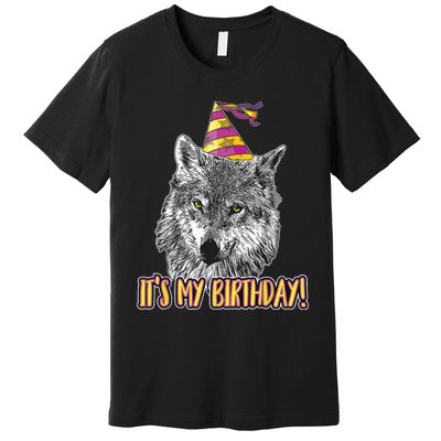 Wolf Birthday Themed Party Wolves Theme Wolf Lover Premium T-Shirt