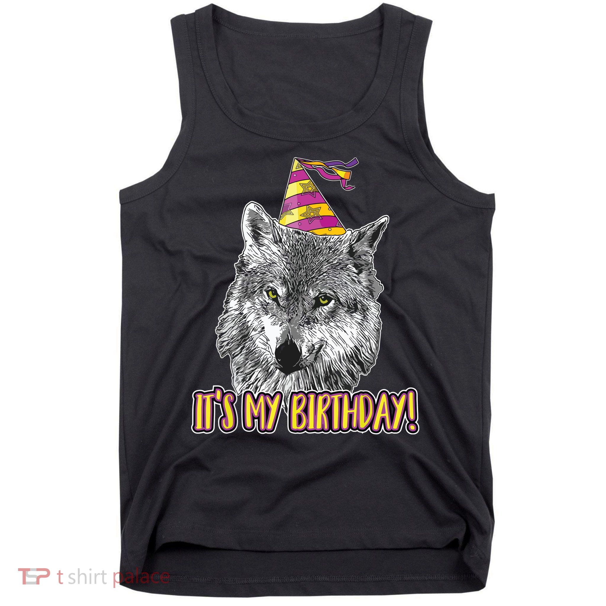 Wolf Birthday Themed Party Wolves Theme Wolf Lover Tank Top