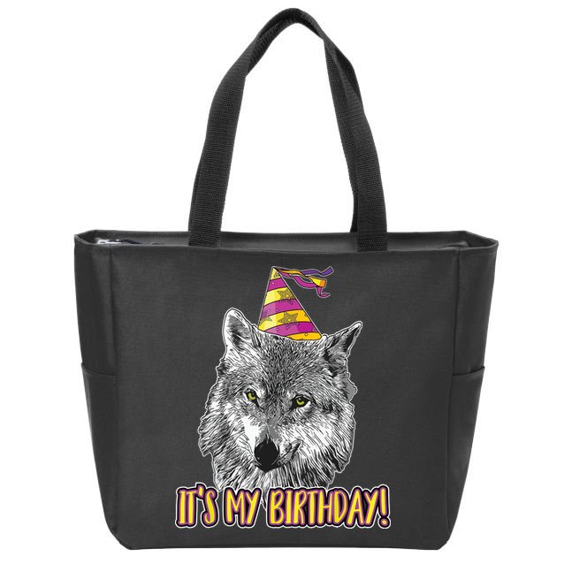 Wolf Birthday Themed Party Wolves Theme Wolf Lover Zip Tote Bag