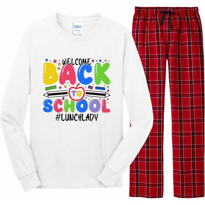 Welcome Back To School Lunch Lady Long Sleeve Pajama Set