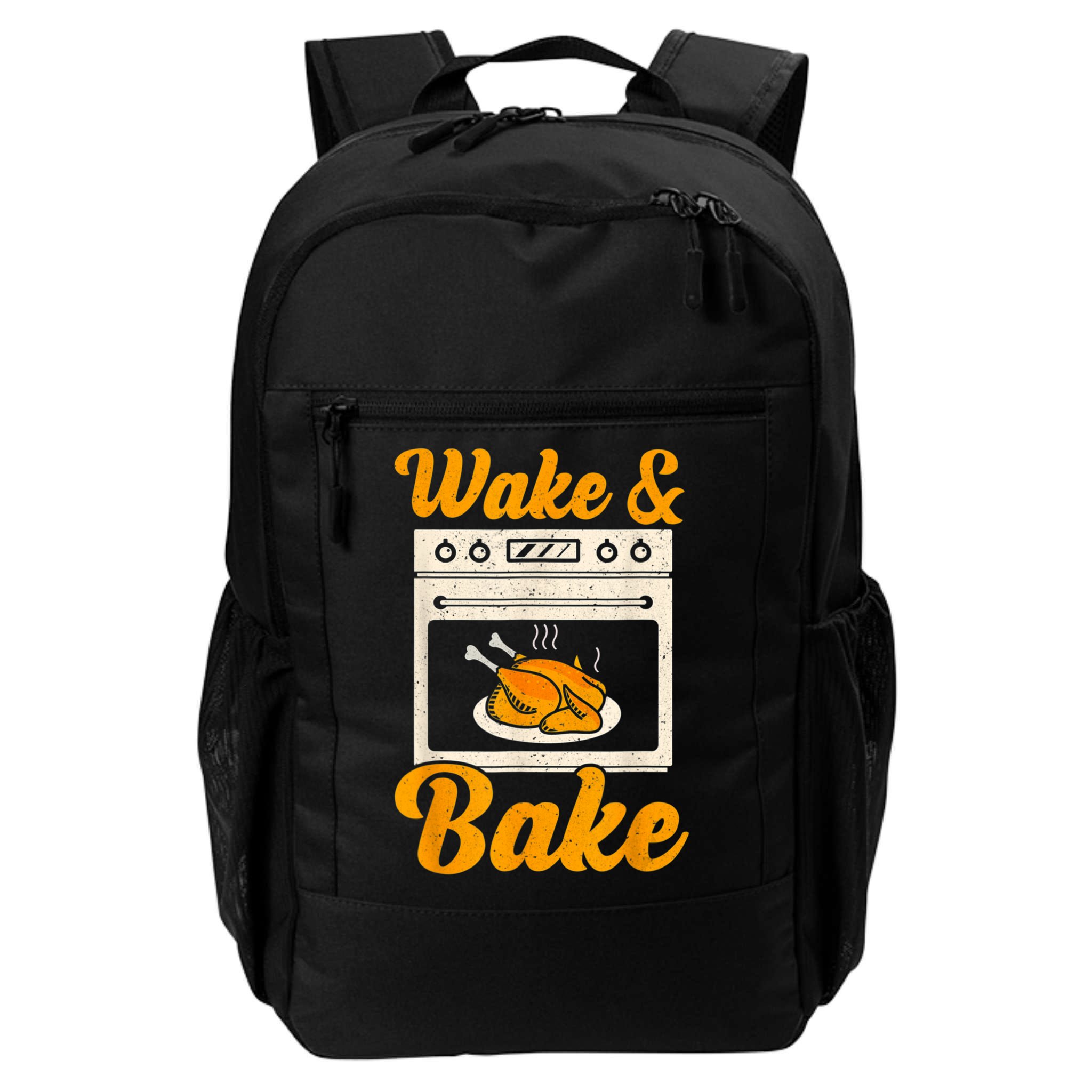 Wake Bake Turkey Feast Meal Dinner Chef Thanksgiving Backpack