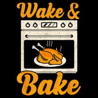 Wake Bake Turkey Feast Meal Dinner Chef Thanksgiving Backpack