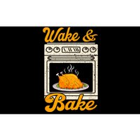 Wake Bake Turkey Feast Meal Dinner Chef Funny Thanksgiving Bumper Sticker