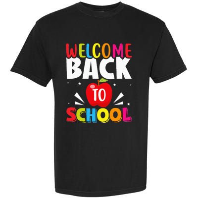 Welcome Back To School Retro First Day Of School Teacher Garment-Dyed Heavyweight T-Shirt