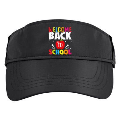 Welcome Back To School Retro First Day Of School Teacher Adult Drive Performance Visor