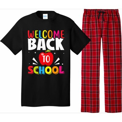 Welcome Back To School Retro First Day Of School Teacher Pajama Set