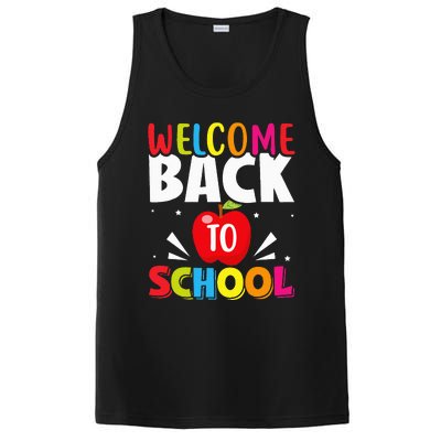 Welcome Back To School Retro First Day Of School Teacher PosiCharge Competitor Tank