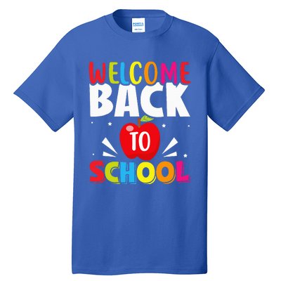 Welcome Back To School Retro First Day Of School Teacher Tall T-Shirt