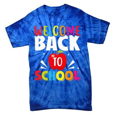 Welcome Back To School Retro First Day Of School Teacher Tie-Dye T-Shirt