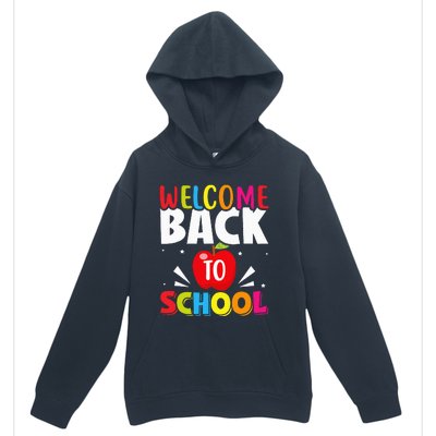 Welcome Back To School Retro First Day Of School Teacher Urban Pullover Hoodie