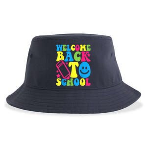 Welcome Back To School Funny Teachers Students Gift Sustainable Bucket Hat