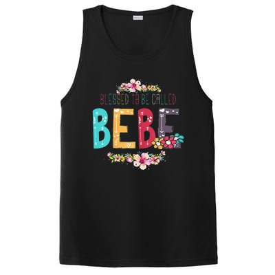 Womens Blessed To Be Called Bebe Bebe To Be Mothers Day PosiCharge Competitor Tank