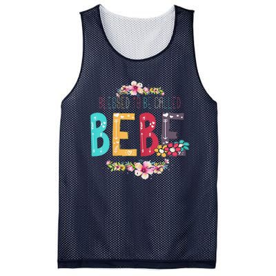 Womens Blessed To Be Called Bebe Bebe To Be Mothers Day Mesh Reversible Basketball Jersey Tank