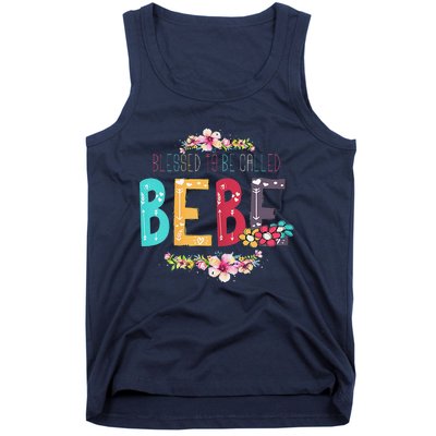 Womens Blessed To Be Called Bebe Bebe To Be Mothers Day Tank Top