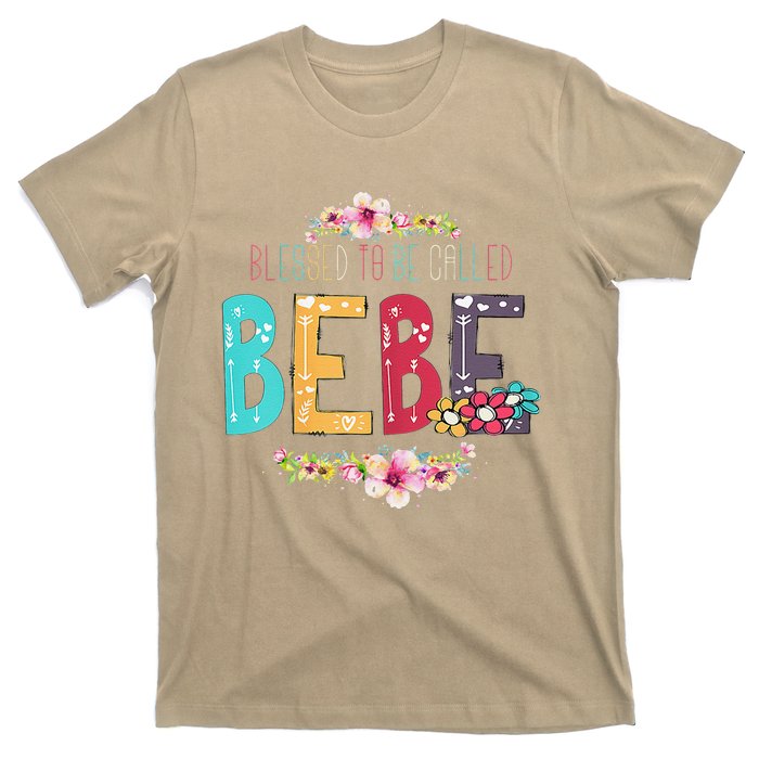 Womens Blessed To Be Called Bebe Bebe To Be Mothers Day T-Shirt