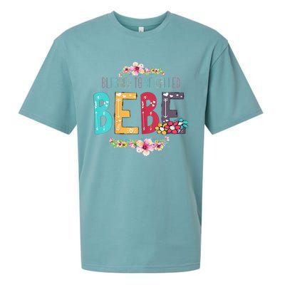 Womens Blessed To Be Called Bebe Bebe To Be Mothers Day Sueded Cloud Jersey T-Shirt