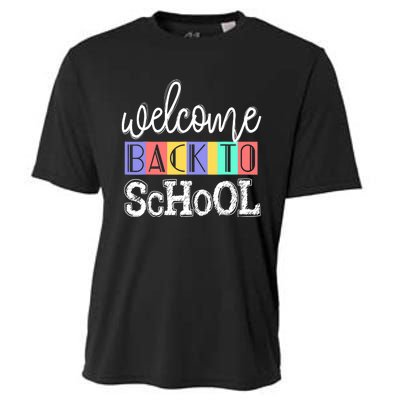 Welcome Back To School First Day of School Teachers Gifts Cooling Performance Crew T-Shirt